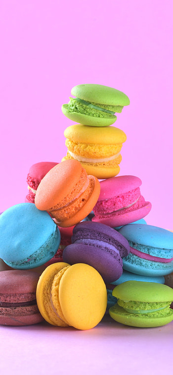 Food and macaron fusion, Elegant and aromatic, Sweet indulgence, Delectable and delightful HD phone wallpaper