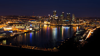 Pittsburgh Skyline, Striking , Urban panorama, Captivating cityscape HD wallpaper