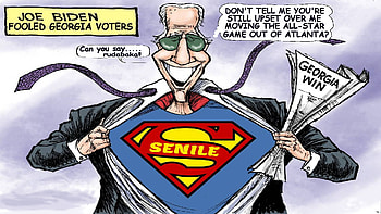 Senile Joe, stupid, senile, treason, notmypresident, fake HD wallpaper