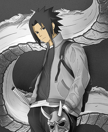 Sasuke uchiha, naruto, itachi_brother, naruto_friend, sasuke_uchiha, silver, anime, grey HD phone wallpaper