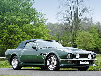 Trees, Aston Martin, Cars, Side View, Style, Retro, V8, Vantage, 1984 HD wallpaper