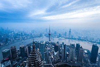 Building, River, , Shanghai, Aerial, China, City, Cityscape, Oriental Pearl Tower, Skyscraper, Cities HD wallpaper
