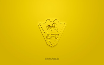 Llaneros FC, creative 3D logo, yellow background, Venezuelan football team, Venezuelan Primera Division, Villavicencio, Venezuela, 3d art, football, Llaneros FC 3d logo HD wallpaper