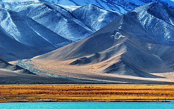 Nature, Mountains, Lake, Pamir, Tajikistan HD wallpaper