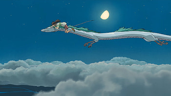 Spirited Away - Flying, Anime, Spirited Away, Chihiro (Spirited Away), Studio Ghibli HD wallpaper