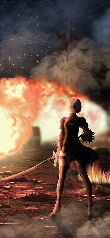 2B - NieR: Automata, YoRHa No.2 Type B, video game, NieR: Automata HD phone wallpaper