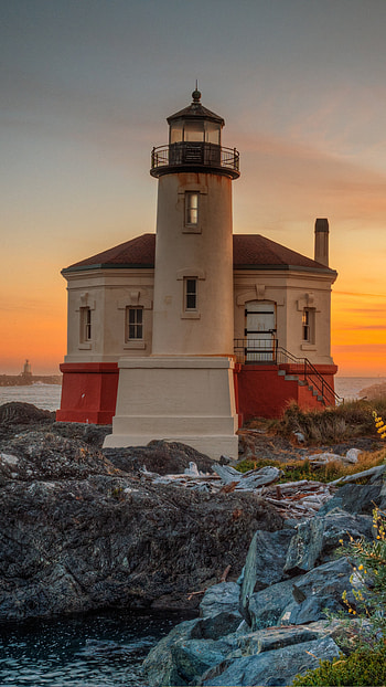 Coquille River Light, Lighthouses HD phone wallpaper