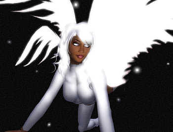 Angel, abstract, fantasy HD wallpaper