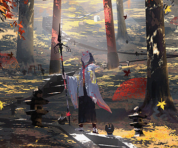 Ethereal Anime Girl in Enchanted Forest, Anime, girl, anime girl HD wallpaper