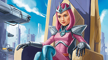 Sci-Fi Queen: A Stunning Ultra, futuristic, queen, space, character design HD wallpaper