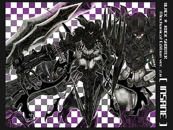 Badass BRS, mechanical, black, shooter, awesome, insane, guns, weapons, blade, rock, tech, mecha, big, mato, kuroi, edition HD wallpaper