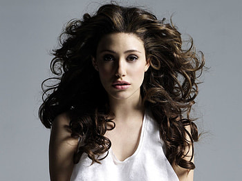 Emmy Rossum, brown, lips, beautiful, hair HD wallpaper
