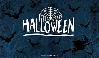 :), web, vector, spider, card, night, black, vexels, bat, dark, halloween, word, silhouette HD wallpaper