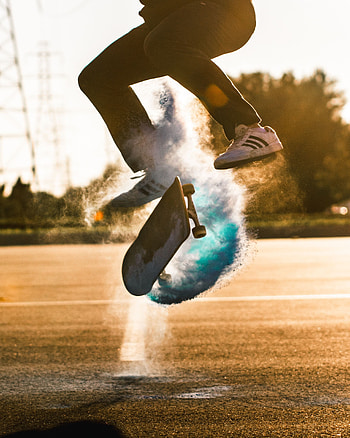 Sports, Bounce, Jump, Cloud, Trick, Skateboard, Skate HD phone wallpaper