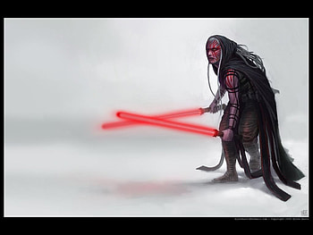 star wars: sith, couching, cloak, light sabers, alien HD wallpaper