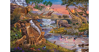 Around the World, around, world, puzzle, animals HD wallpaper