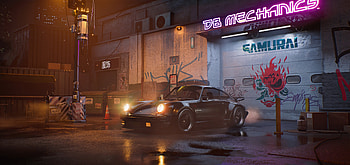 Cyberpunk Porsche Samurai , cyberpunk-2077, porsche, samurai, 2022-games, games, artstation HD wallpaper