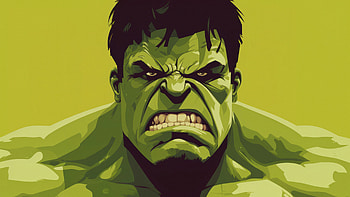 Angry Hulk Minimal , hulk, superheroes, minimalism, minimalist, artist, artwork, digital-art HD wallpaper