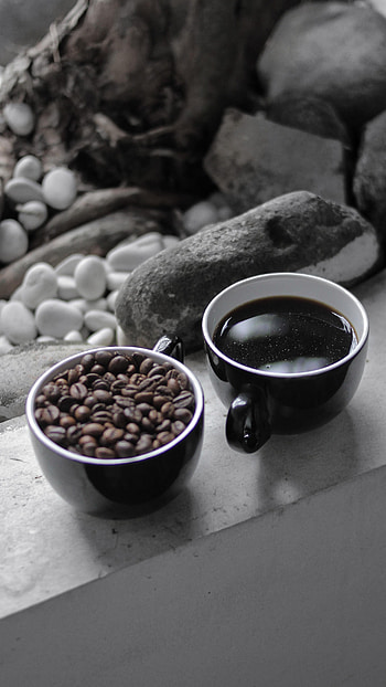Food, Cups, Coffee, Drink, Beverage, Coffee Beans HD phone wallpaper