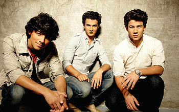 Jonas Brothers, Laptop , Stylish band members, Musical charm HD wallpaper