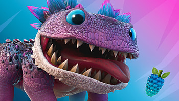 Klombos Fortnite Blue Pink Background Fortnite HD wallpaper