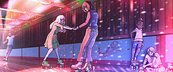 Disco skating, Rollerskating HD wallpaper