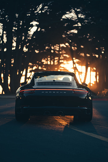Sports, Porsche, Cars, Sports Car, Back View, Rear View, Sunlight HD phone wallpaper