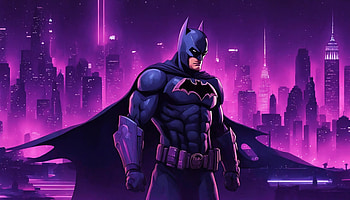Batman With Gotham City Syberpunk, batman, superheroes, ai, artwork, digital-art, deviantart HD wallpaper