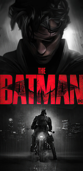 The Batman movie, 2021 poster, Samsung Galaxy Note 9, 8 HD phone wallpaper