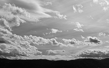 Gray Cloudy Sky, Monochrome sky, Subtle shades, graphy perfection HD wallpaper