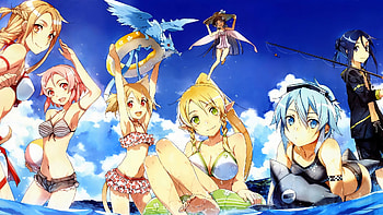 sword art online beach HD wallpaper