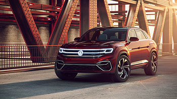Volkswagen Atlas cross sport, concept car, red HD wallpaper