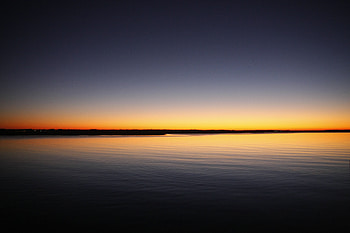 Silhouette Of Calm Sea , silhouette, sea, nature HD wallpaper
