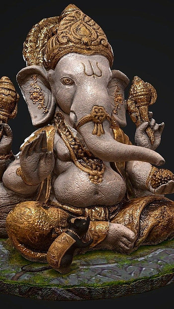 3d Ganesh, Lord Ganesh, Art HD phone wallpaper