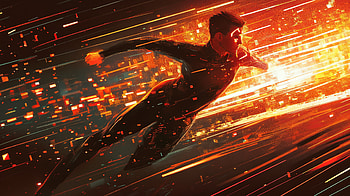 Sci-Fi Data Runner: Ultra Experience, Sci Fi, superhero, motion HD wallpaper