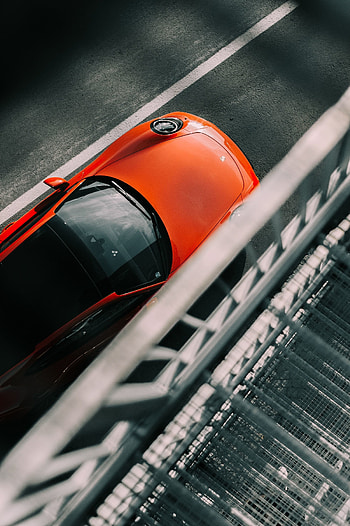Porsche, car, red HD phone wallpaper