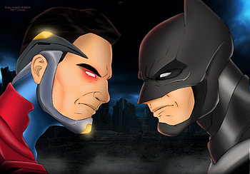 Injustice 2 Superman Vs Batman Art, injustice-2, superman, batman, artwork, digital-art, deviantart, superheroes HD wallpaper