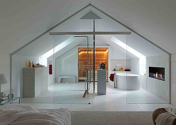 Interior, Miscellanea, Miscellaneous, House, Glass, Design, Room, Style, Bathroom, Villa, Sauna HD wallpaper