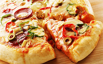 Food, Pizza, Pepper, Bakery Products, Baking, Home, Olives, Piece, Sausage HD wallpaper