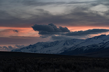 Nature, Mountains, Clouds, Snow, Fog HD wallpaper