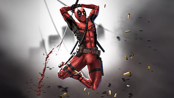 Deadpool Watches Over The World, deadpool, superheroes, artwork, art, digital-art, artstation HD wallpaper
