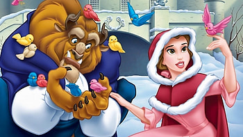 Beast, Belle (Disney) HD wallpaper