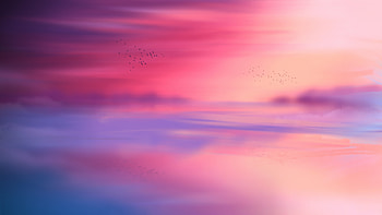Sunset, nature, horizon, reflections HD wallpaper