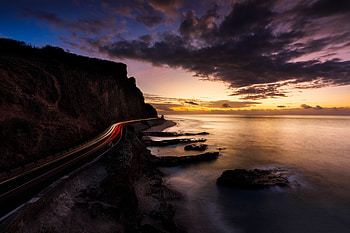 Long Exposure Road Around Mountains , road, long-exposure, mountains, nature HD wallpaper