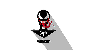 Venom, villain, minimal, art HD wallpaper