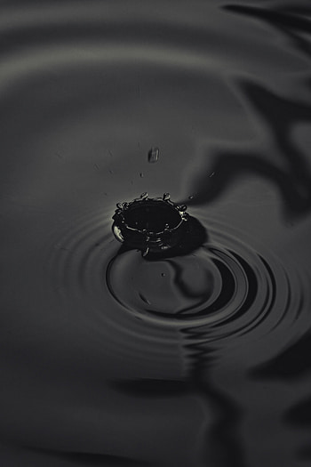 Drops, Spray, Bw, Chb HD phone wallpaper