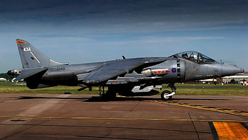 Harrier GR7A, jet, carrier, wing, recon, fighter HD wallpaper