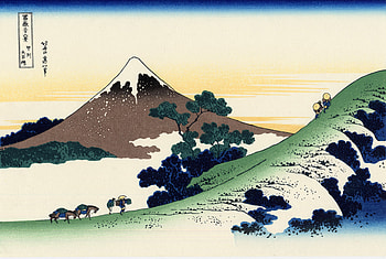 Mountain, Landscape, Mount Fuji, Sky, Artistic, Japanese HD wallpaper
