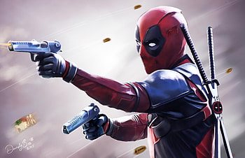Deadpool Merc With A Mouth, deadpool, superheroes, artwork, digital-art, deviantart HD wallpaper