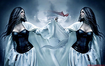 butterfly, blue, fantasy, woman HD wallpaper